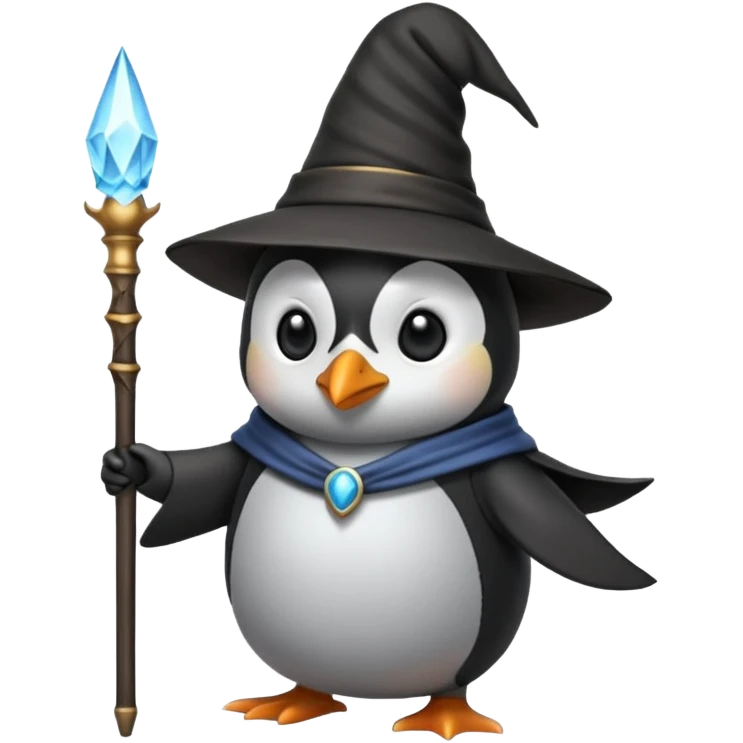 Penguin Wizard emoji