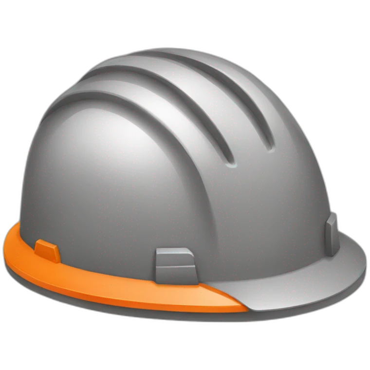 orange construction hard hat emoji