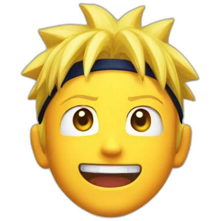 Naruto uzumaki happy emoji