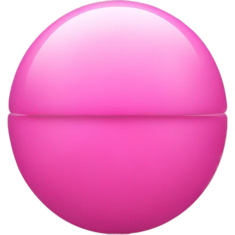 2 pink balls on bottom 1 pink big capsule emoji