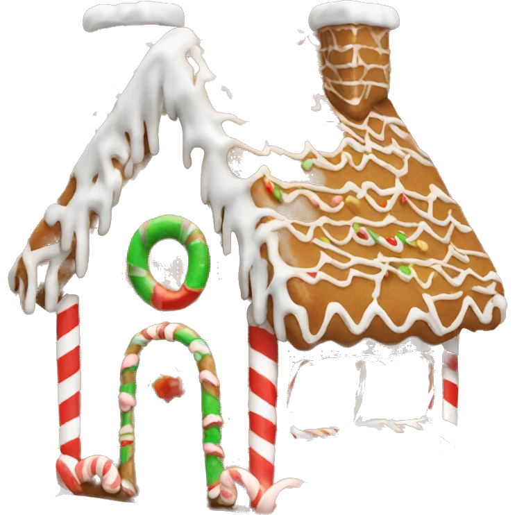 Chrismas gingerbread house emoji
