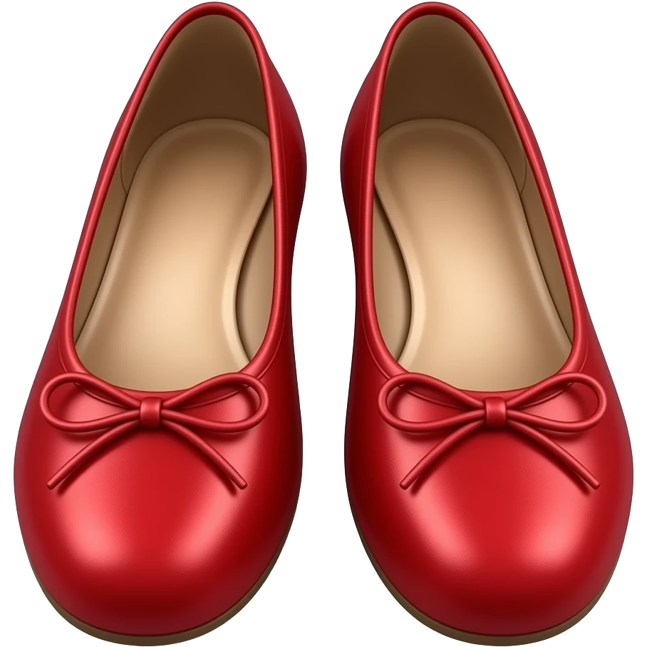 red ballet shoes emoji