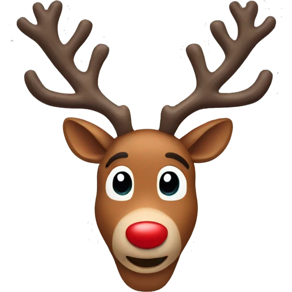 rudolph reindeer emoji