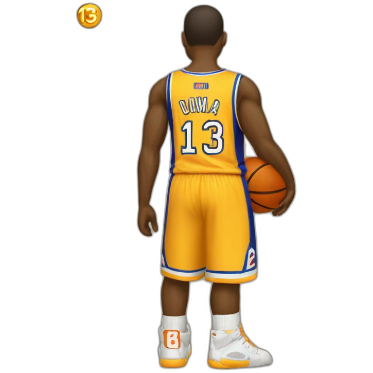 maillot de basket avec numéro 13 emoji