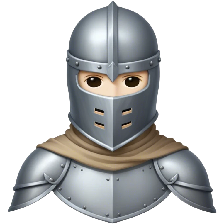 knight bust covered face emoji