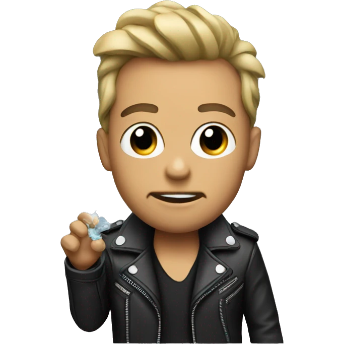 vape wearing a leather jacket  emoji