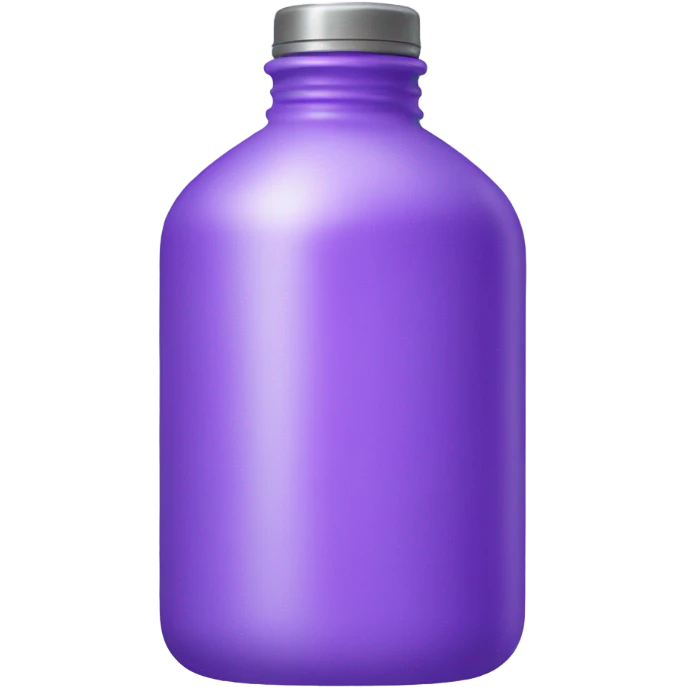 Water bottle in a purple colour emoji