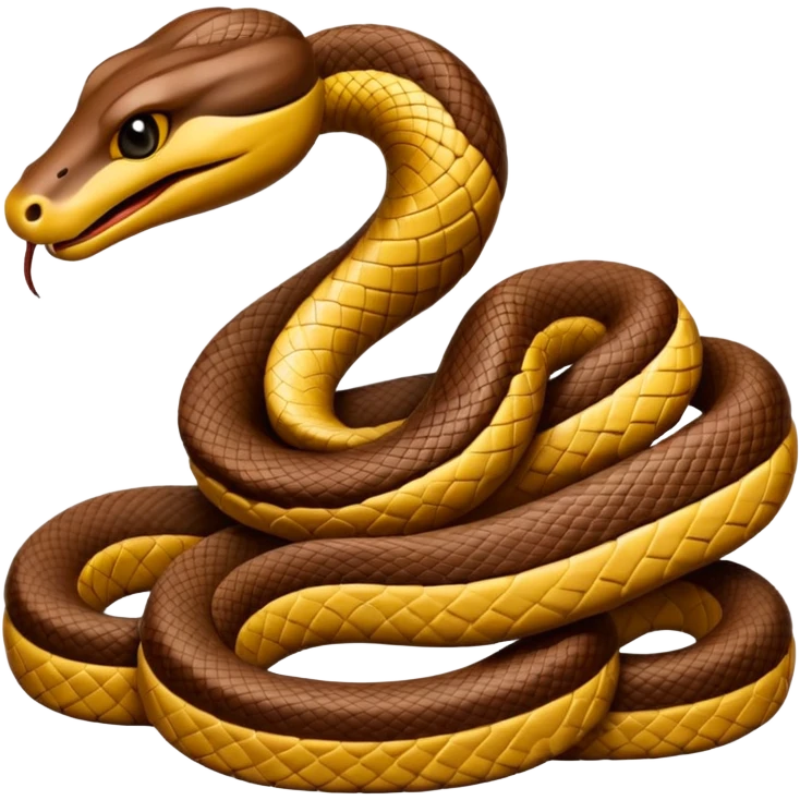 wood carved mini snake emoji