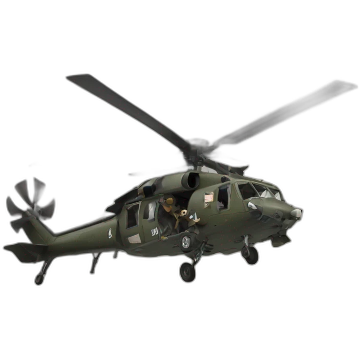 Black hawk emoji