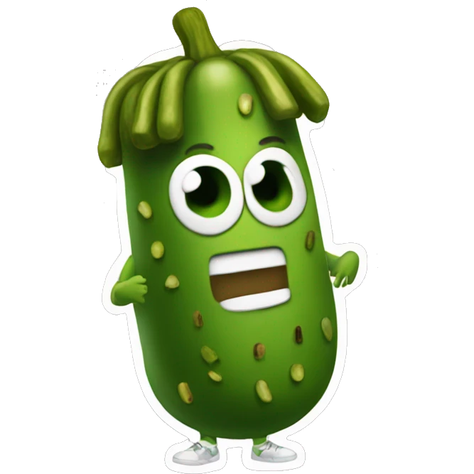 guy with pickle costume  emoji