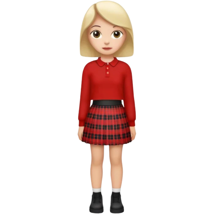 black red skirt short emoji