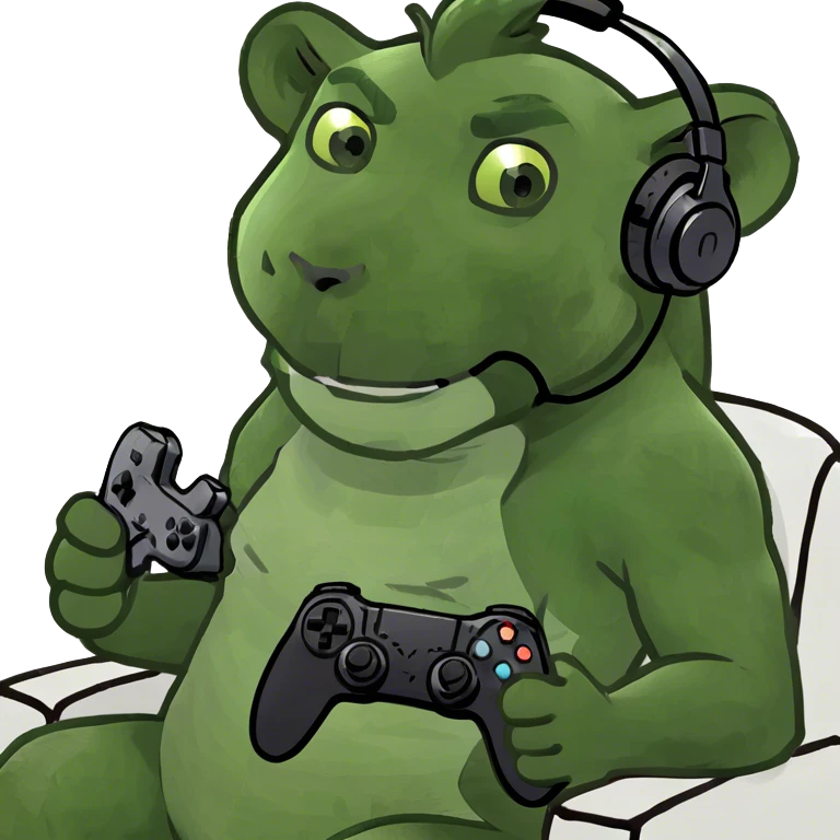 Loin playing video games  emoji