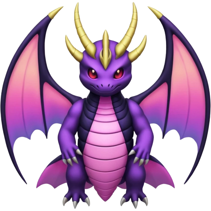 Pokemon legendary purple and pink Giratina emoji