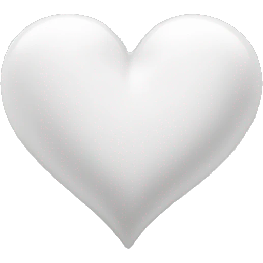 White heart emoji
