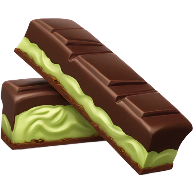 chocolate bar with pistachio filling emoji