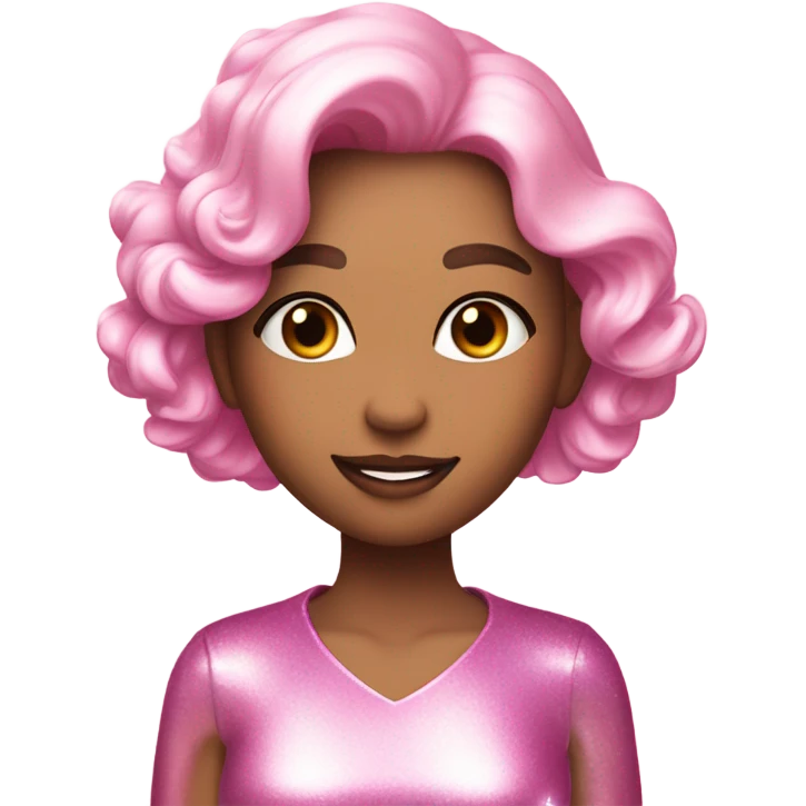 Pink shimmer emoji