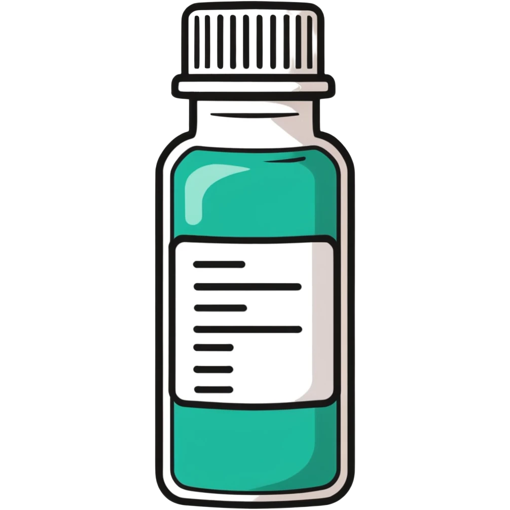 medicine bottle with label emoji