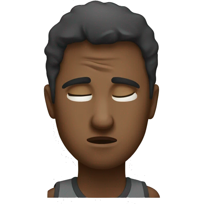 struggling to keep eye open emoji