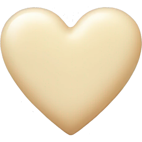 Milk-colored heart emoji