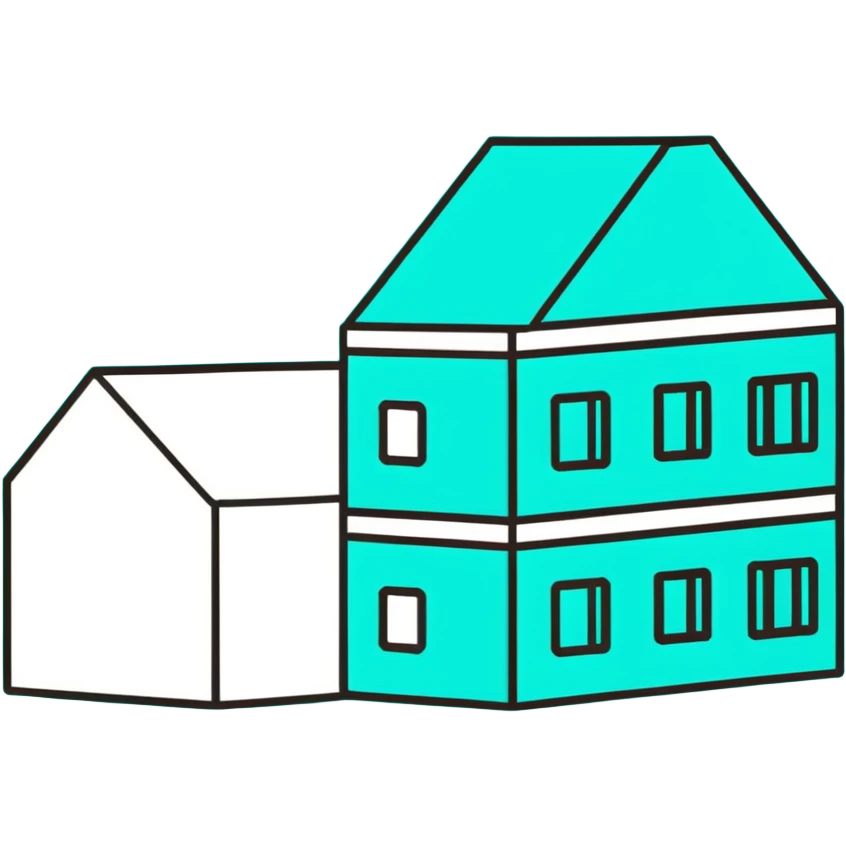 Pastel pink building blocks toy emoji