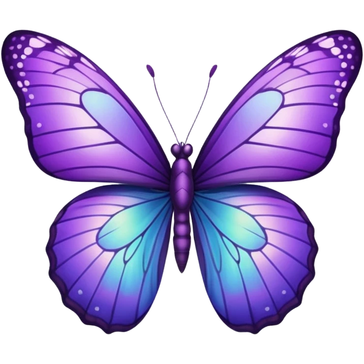 mariposa morada emoji