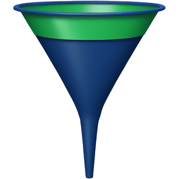 Sales dark blue funnel money emoji