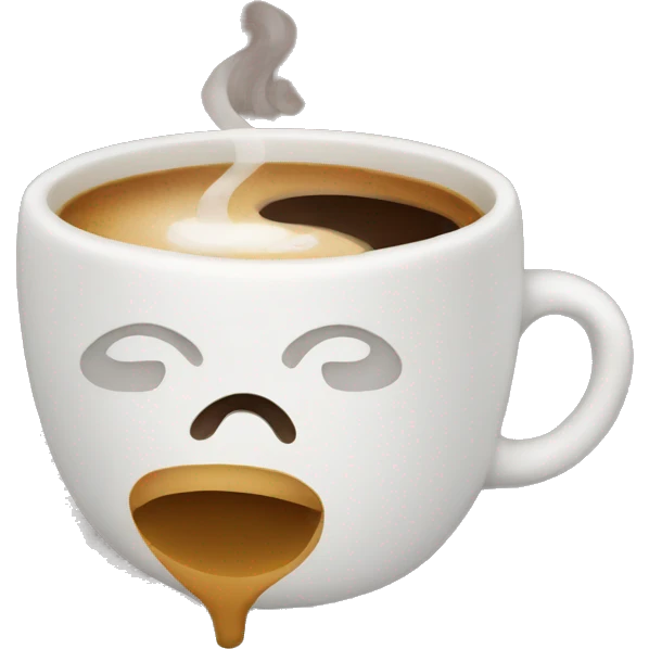 a person who drink coffee emoji