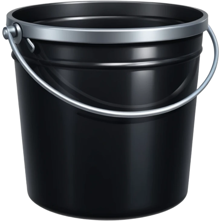 black paint bucket emoji