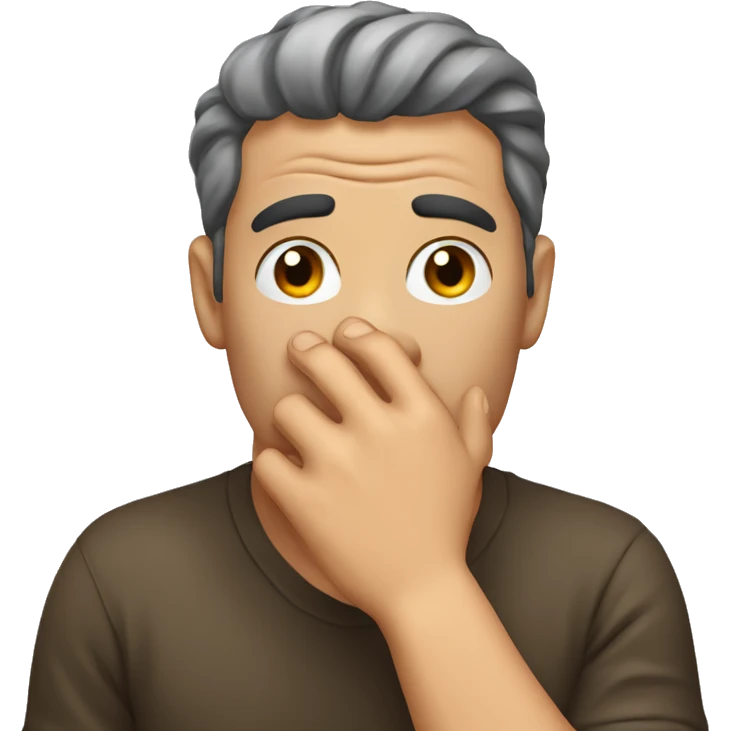 a man facepalming emoji