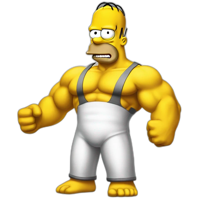 Homer Simpson Bodybuilder emoji