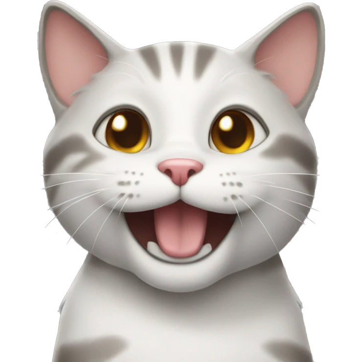 Happy cat emoji