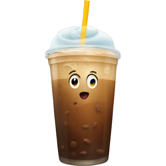 Iced coffee emoji