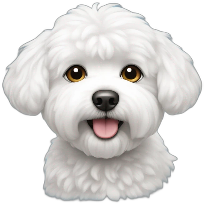 Bichon coton emoji