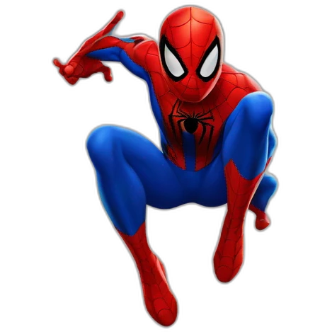 Spider man sur le logo YouTube emoji
