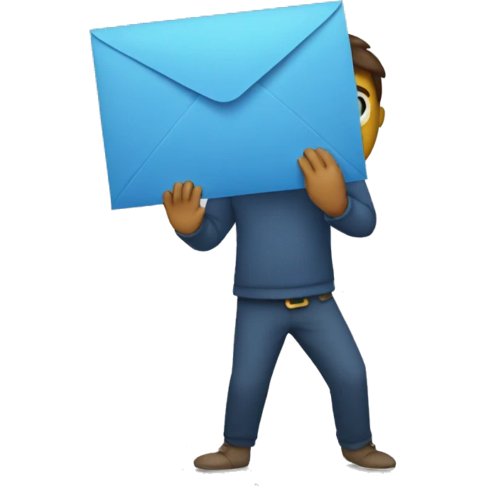 person holding envelope emoji
