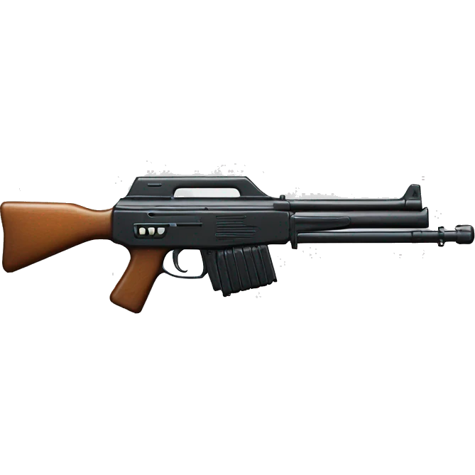 Diamond sub machine gun emoji