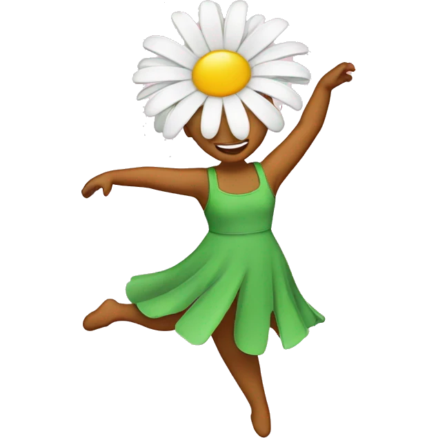 Dancing daisy emoji