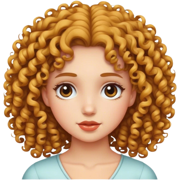 girl with curly hair emoji