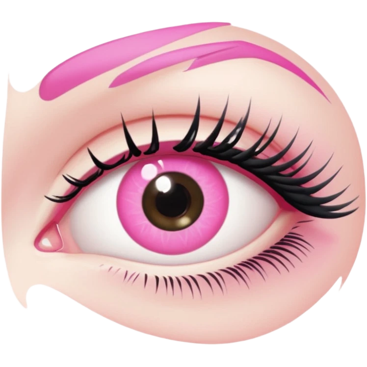 eye pink eyeliner emoji