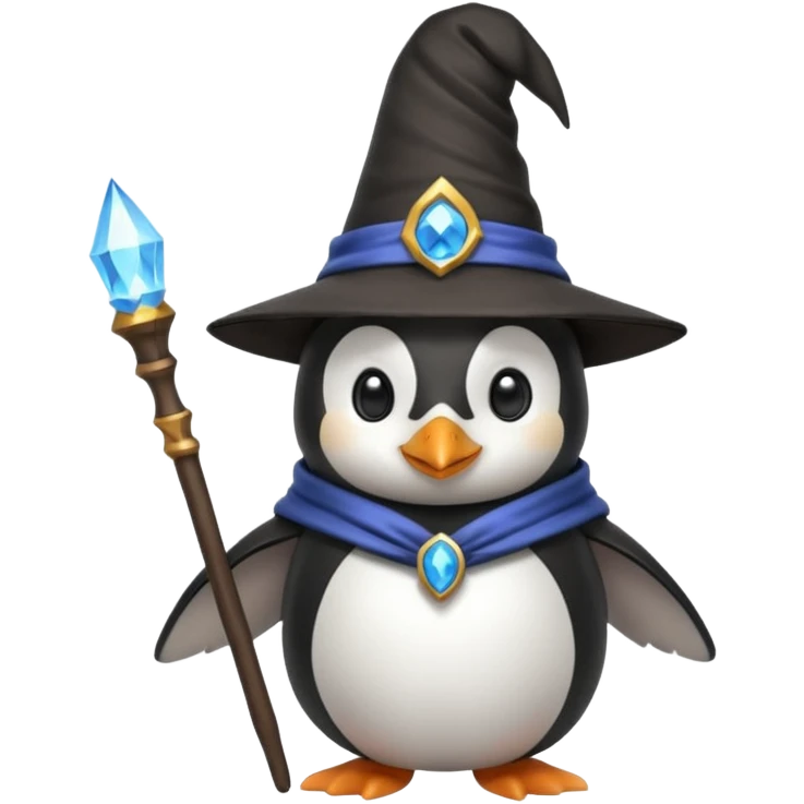 Penguin Wizard emoji