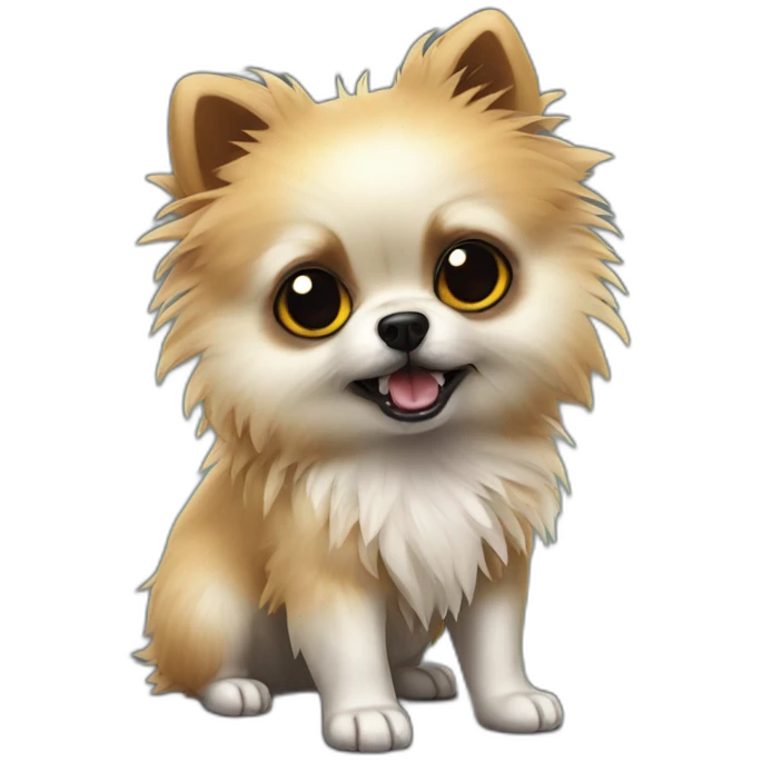 zombie-monster-pomeranian-puppy emoji