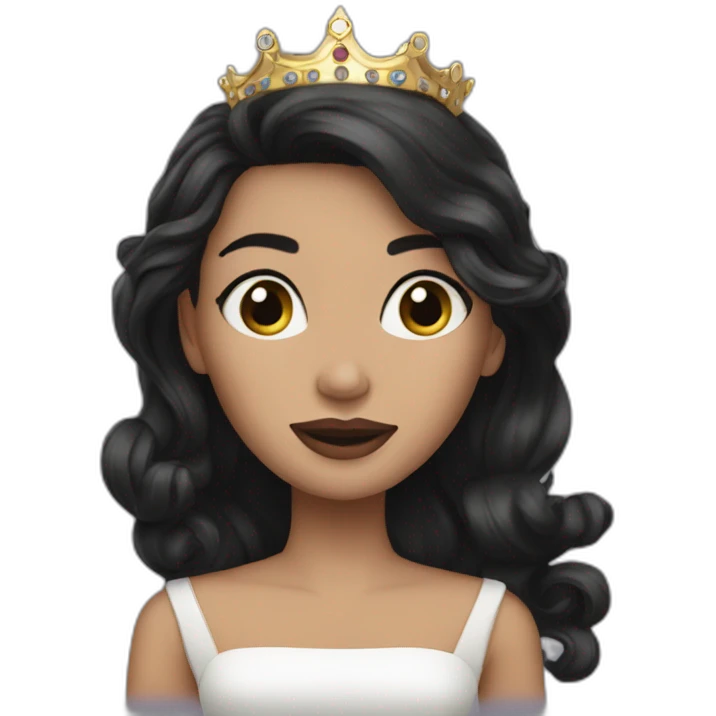 queen julie long dark hair emoji