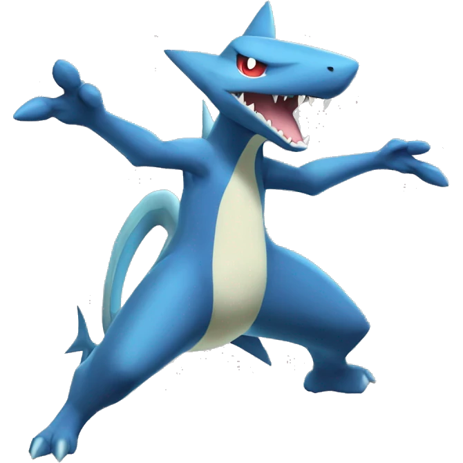 Sharpedo-Gabite-Lucario-Salamence full body emoji