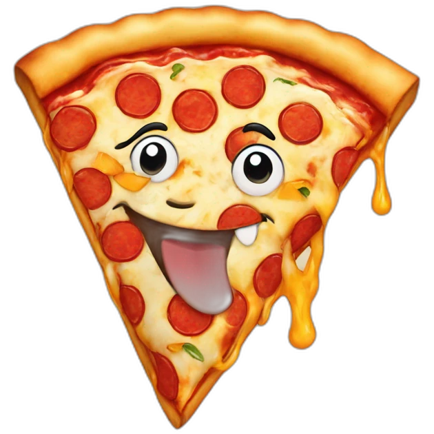 happy pizza emoji