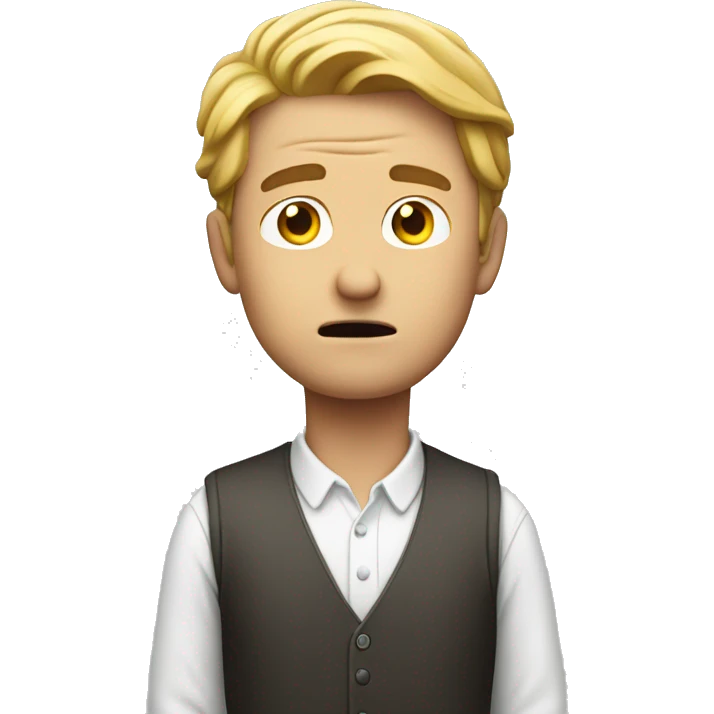 white man shrugging emoji