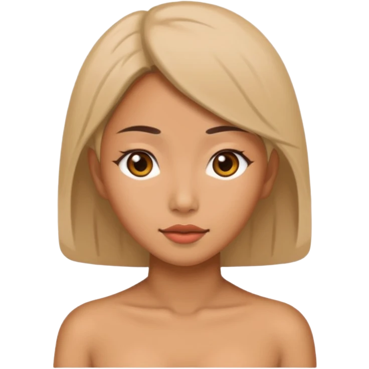 Голая японка  emoji