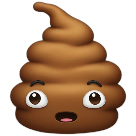 Poop colourful emoji