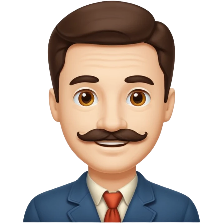 Retro style  man emoji