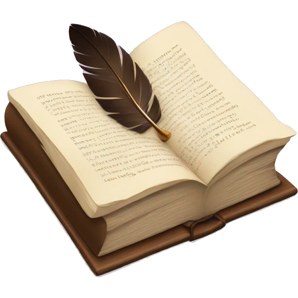 quill and book emoji