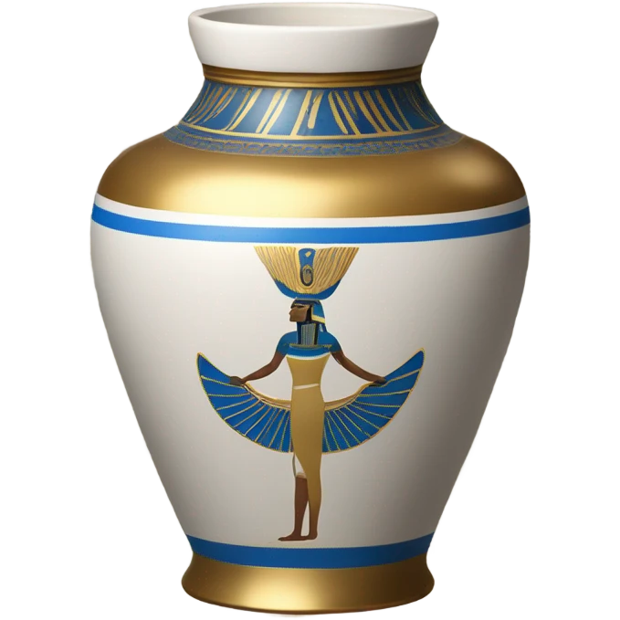 jar gold white blue egypt emoji